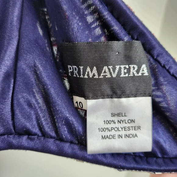 Primavera Prom Dress Size 10 NWT 2-Piece Beaded Style 1594 Midnight Couture - Picture 14 of 16